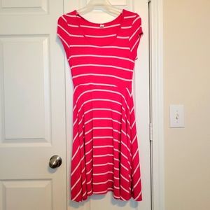 Old Navy Fushia/White Jersey dress Sz SP